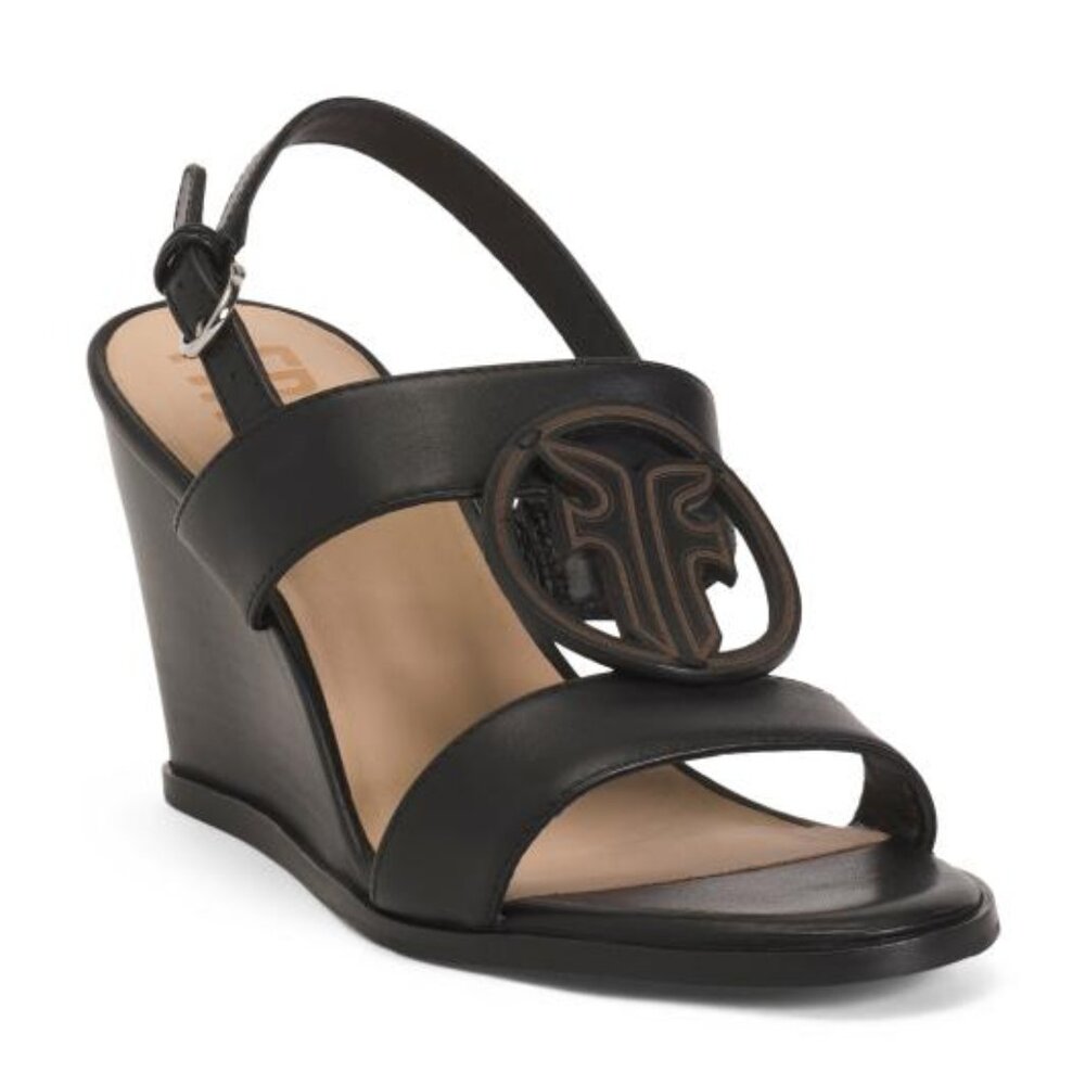 Rachel Logo Slingback Wedge NWT